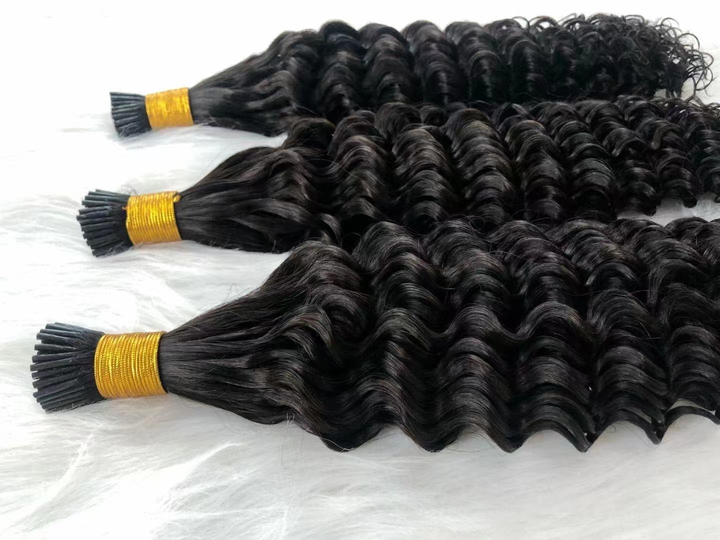 Deep Wave Human Hair Microlinks Braiding