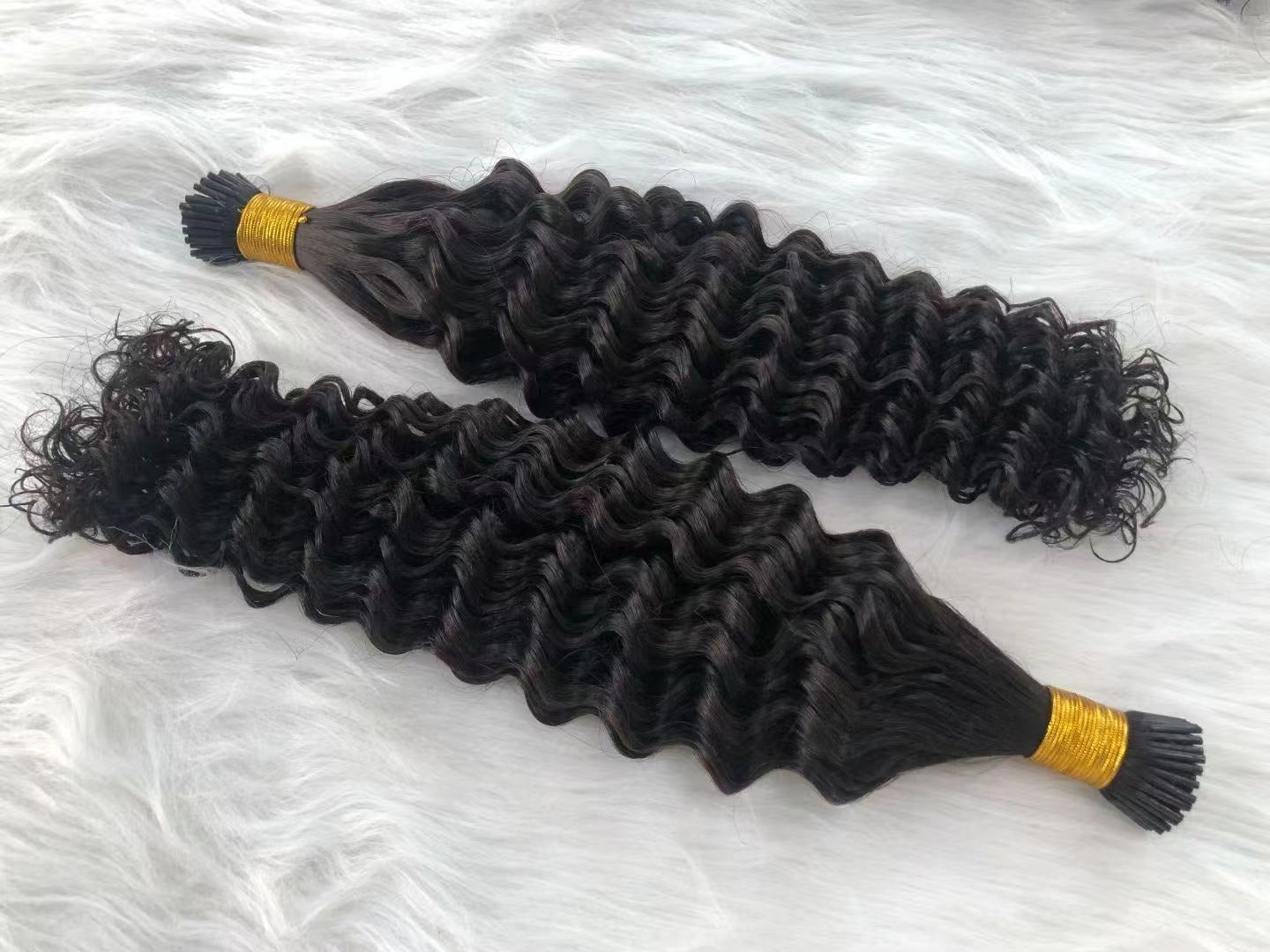 Deep Wave Human Hair Microlinks Braiding