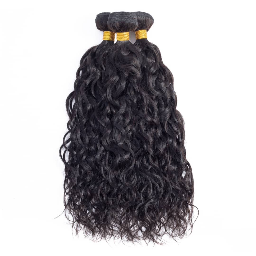 10A Grade 3/4 Water Wave bundles with 13x4 Frontal