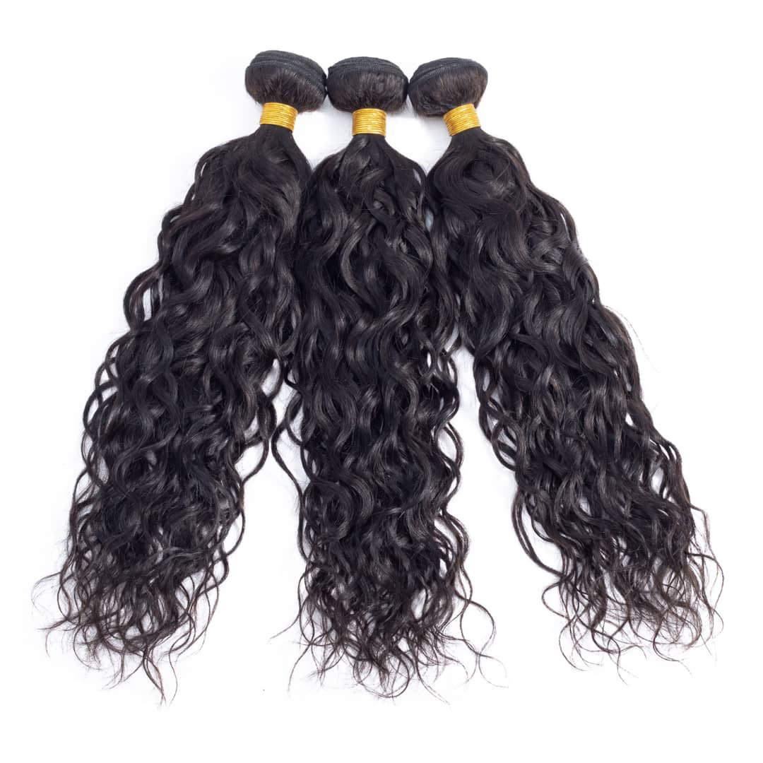 10A Grade 3/4 Water Wave bundles with 13x4 Frontal