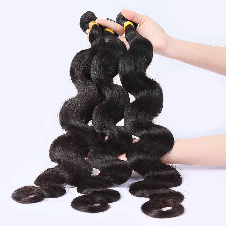 Body Wave 3/4 Human Hair Bundles with 4x4 Closure