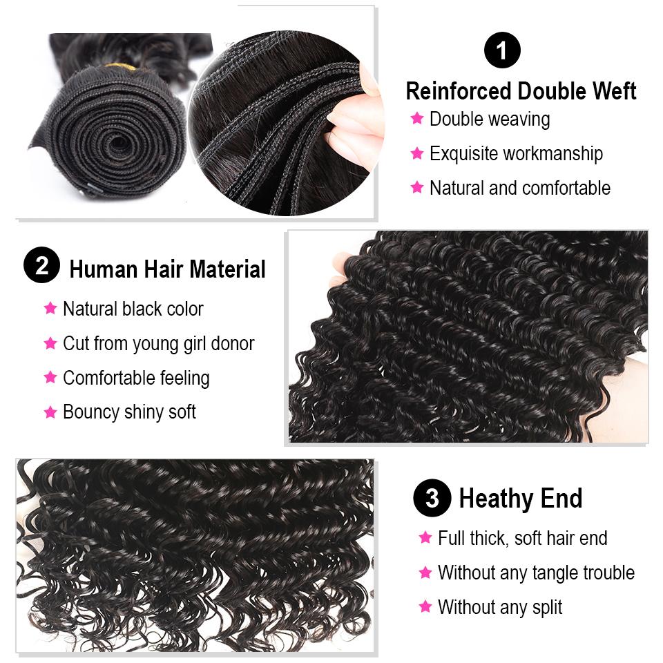 10A Grade 3/4 Bundles Jerry Curl Peruvian Human Hair Extensions