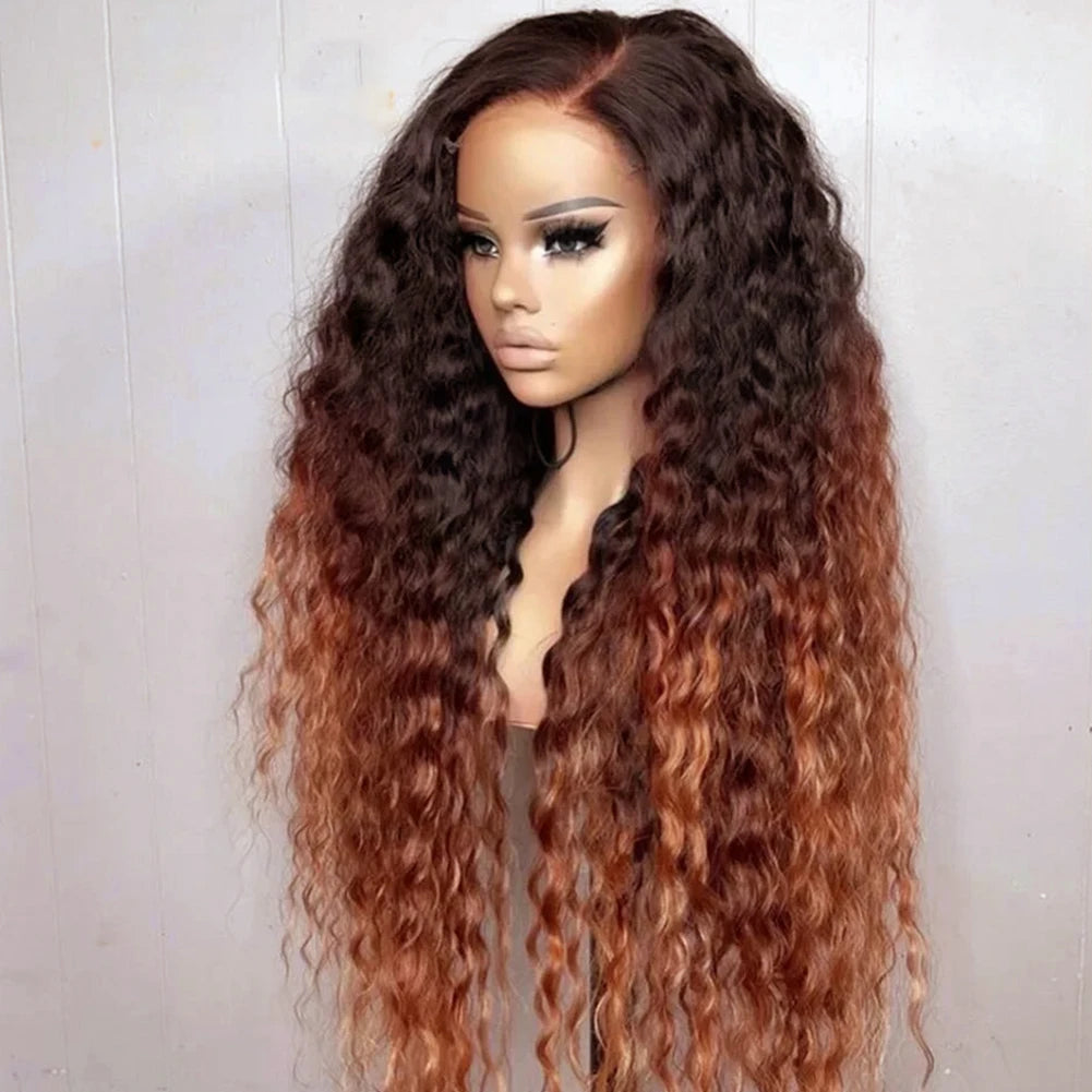 Kinky Curly/Glueless Lace Front Synthetic Wig