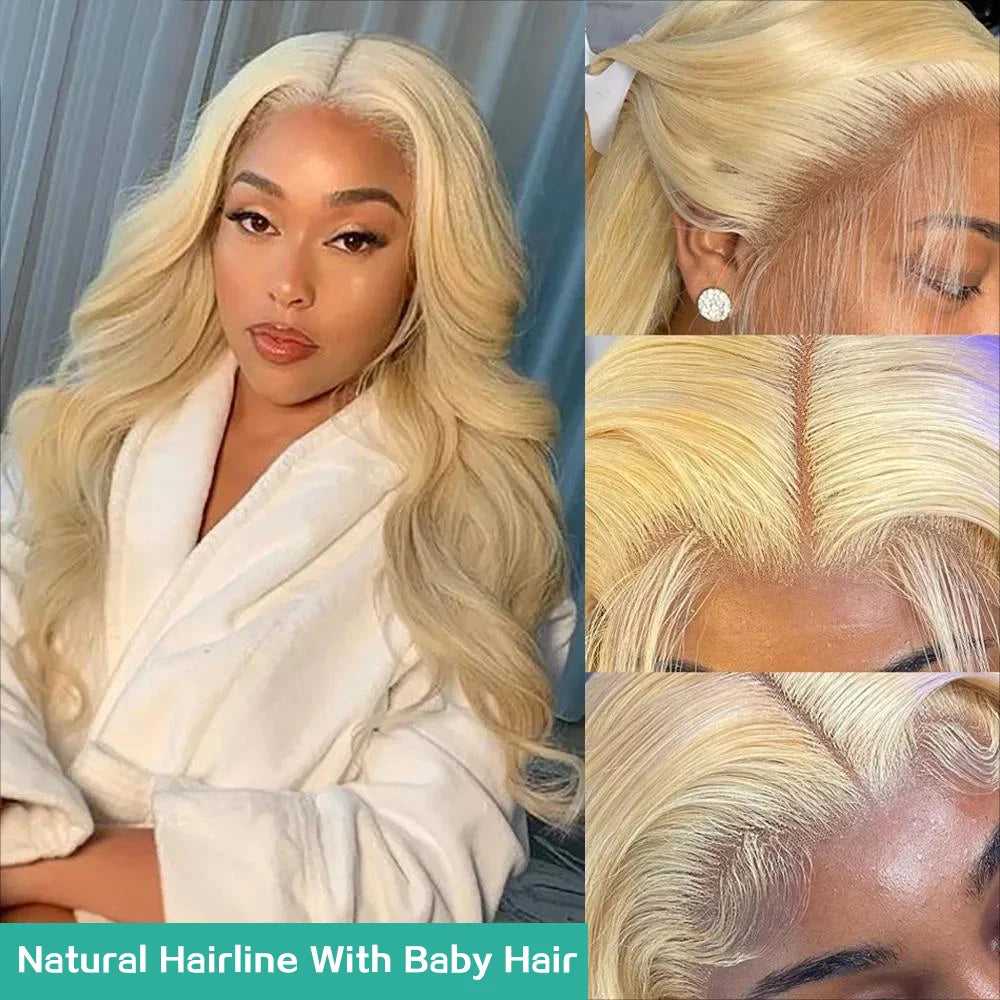 Blonde Wave Lace Front Wig HD Transparent Lace 13x4 13x6 Human Hair