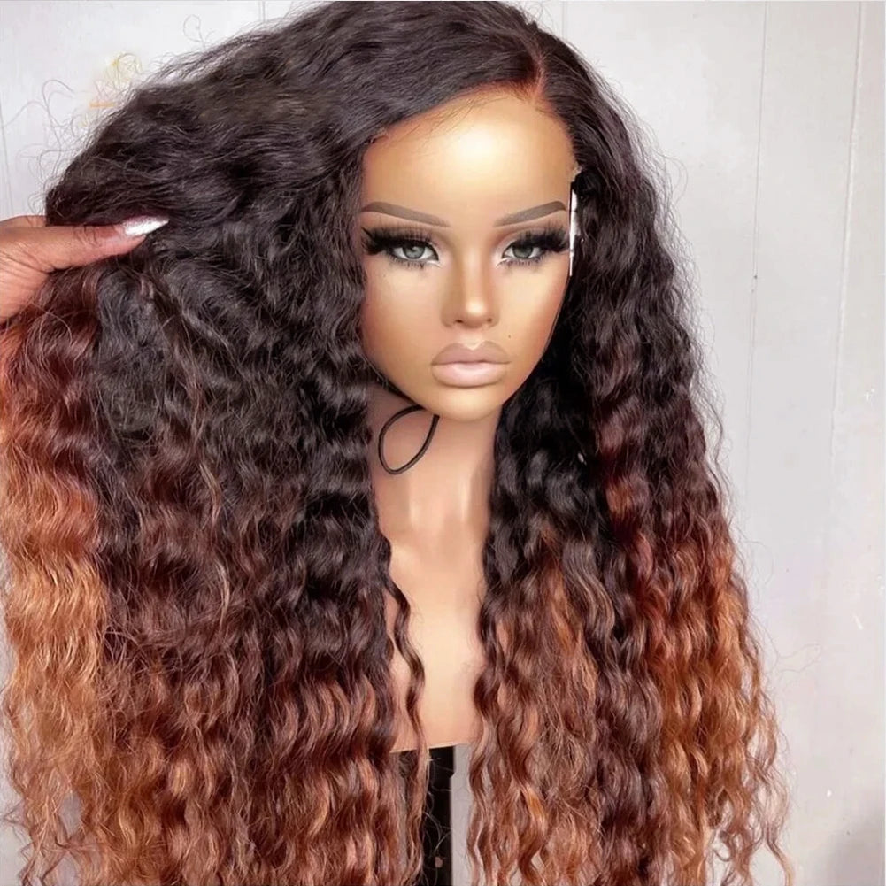 Kinky Curly/Glueless Lace Front Synthetic Wig