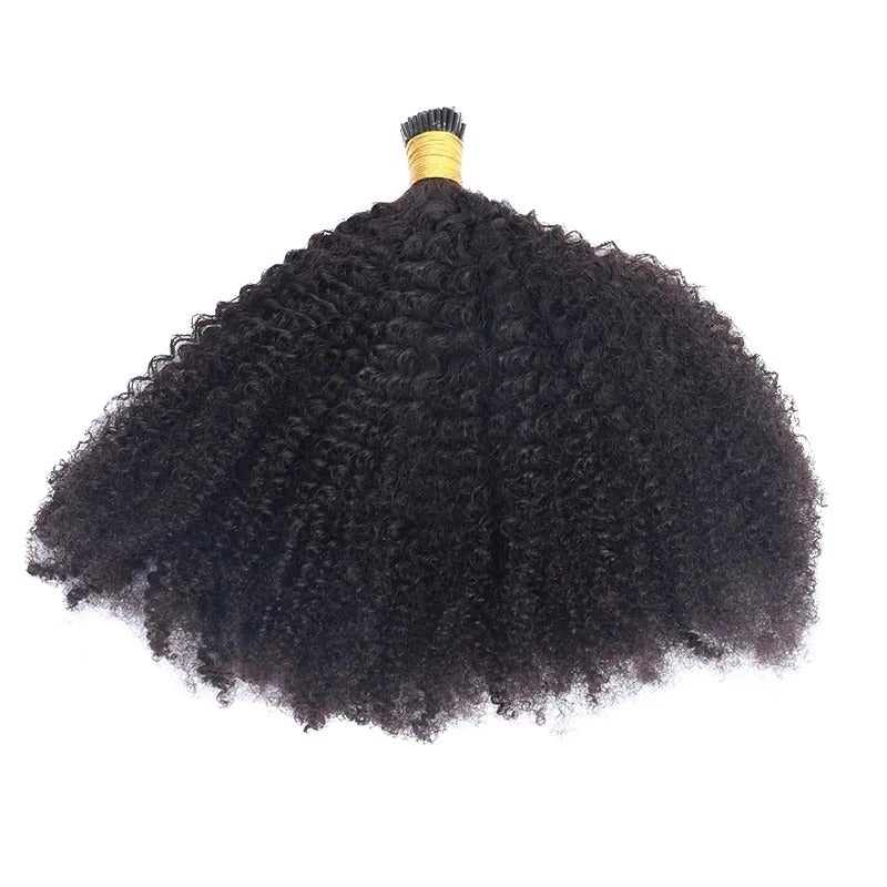 Afro Kinky Curly I-Tip Microlinks Human Hair for Braiding