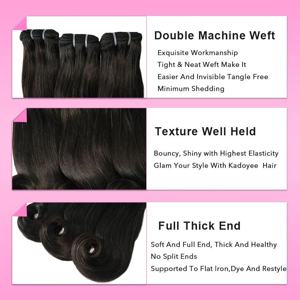 Double Drawn 12A Grade Straight Curve BUNDLES with CLOSURES &