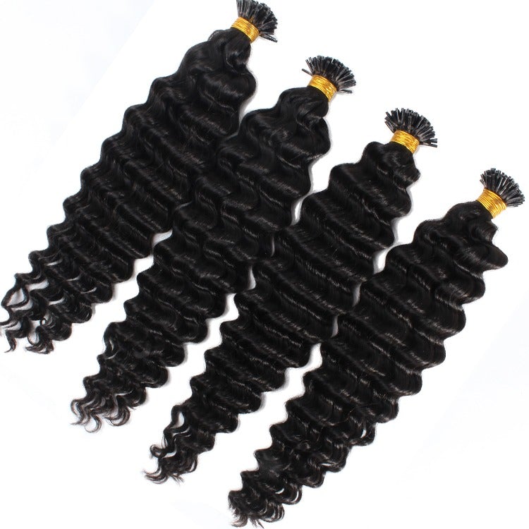 Deep Wave Human Hair Microlinks Braiding