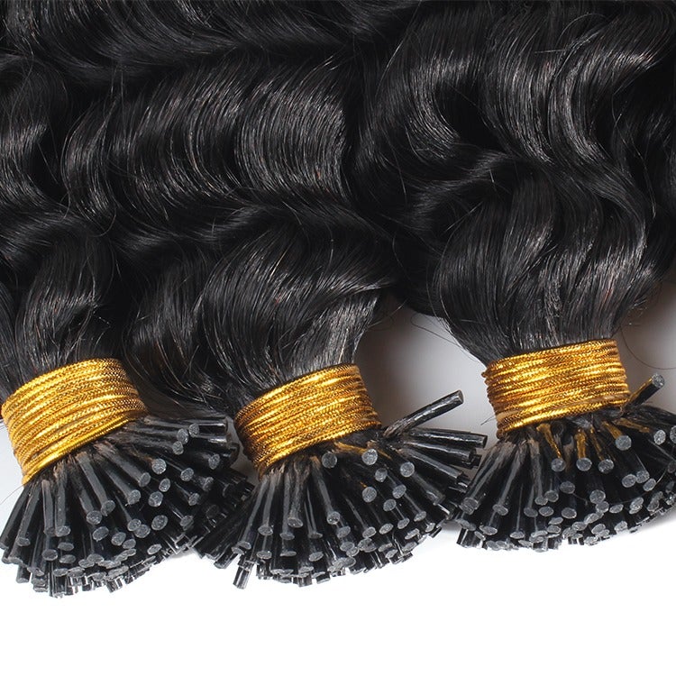 Deep Wave Human Hair Microlinks Braiding