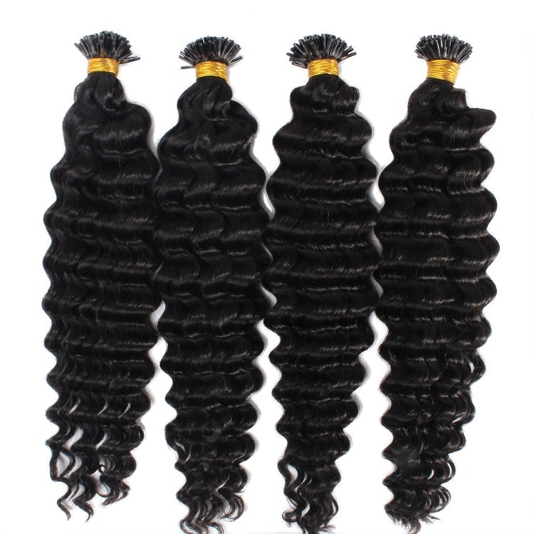 Deep Wave Human Hair Microlinks Braiding