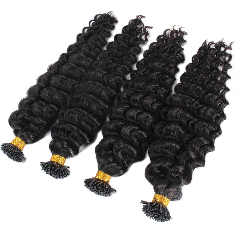 Deep Wave Human Hair Microlinks Braiding