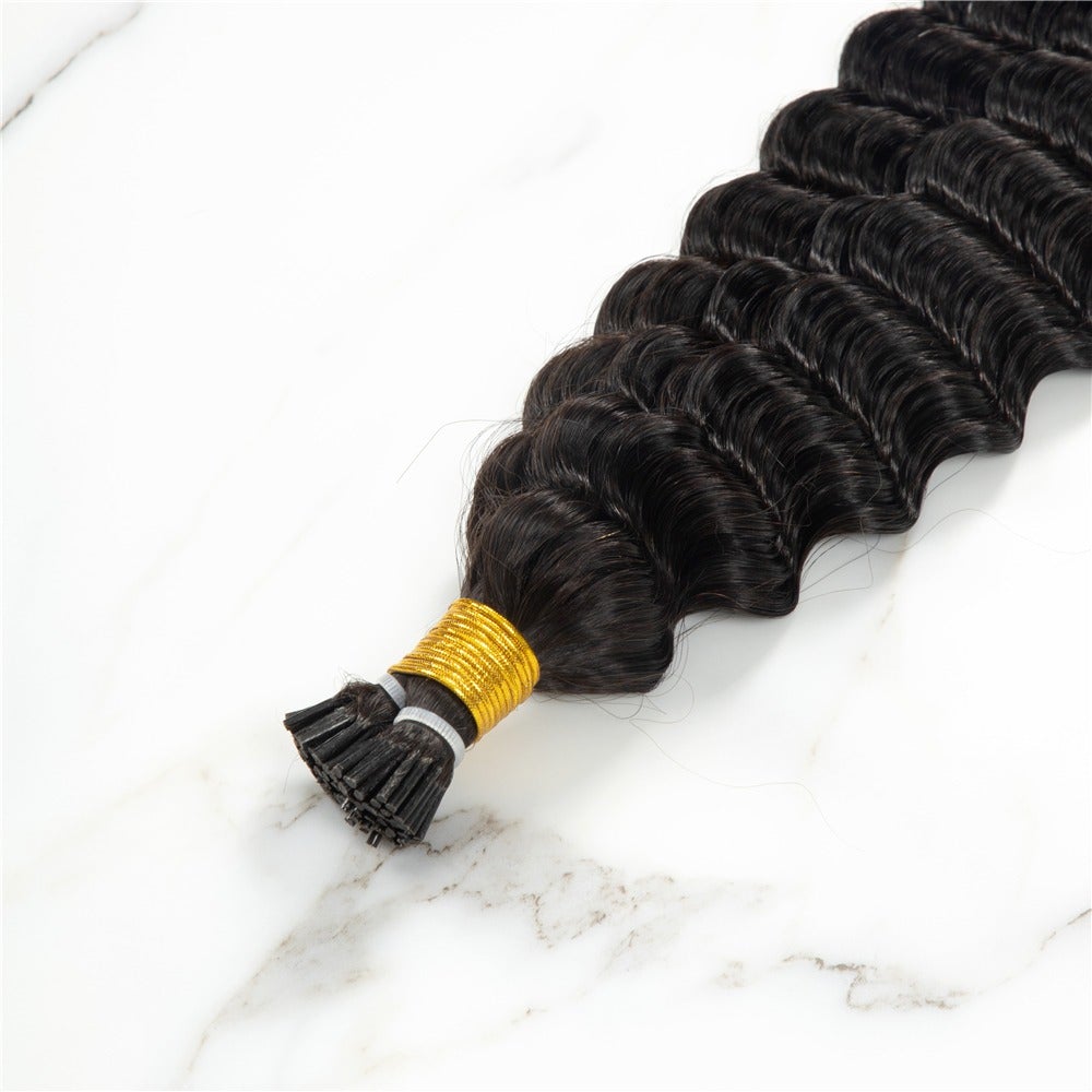 Deep Wave Human Hair Microlinks Braiding