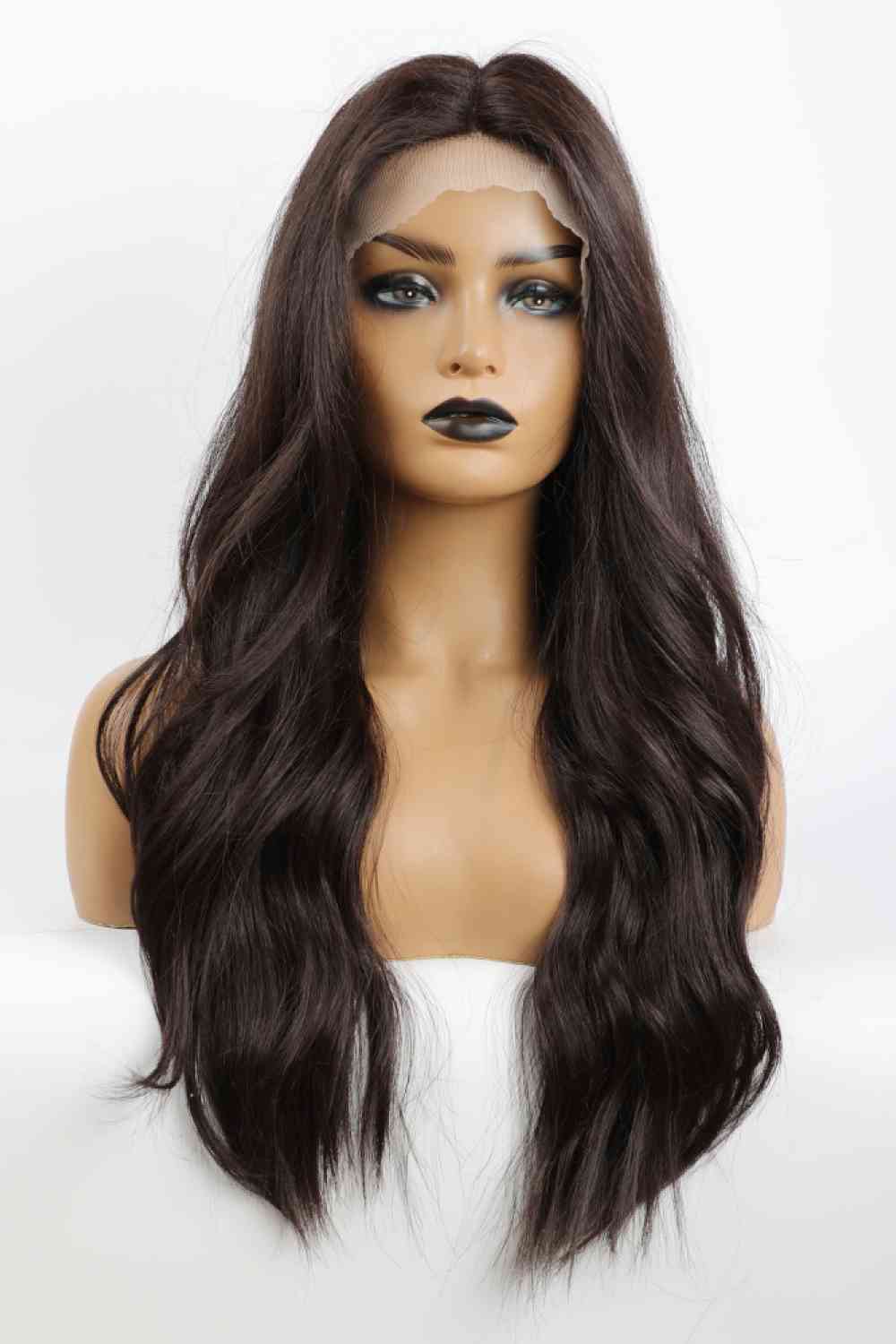 13*2" Lace Front Wigs Synthetic Long Wave in Brown