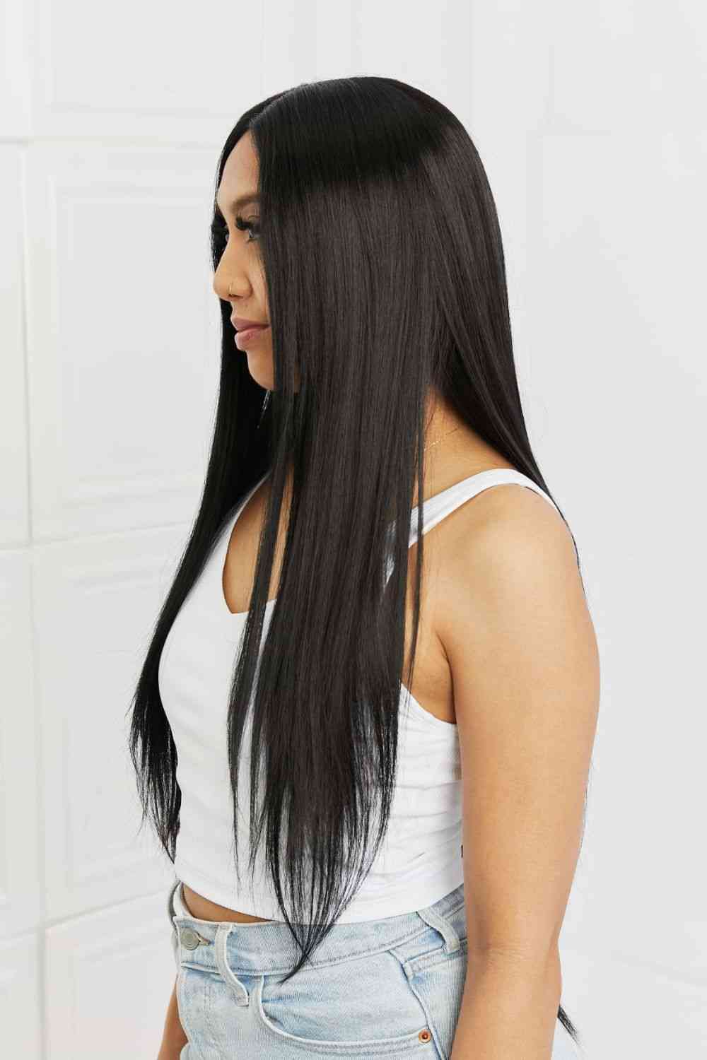 13*2" Long Lace Front Straight Synthetic Wigs