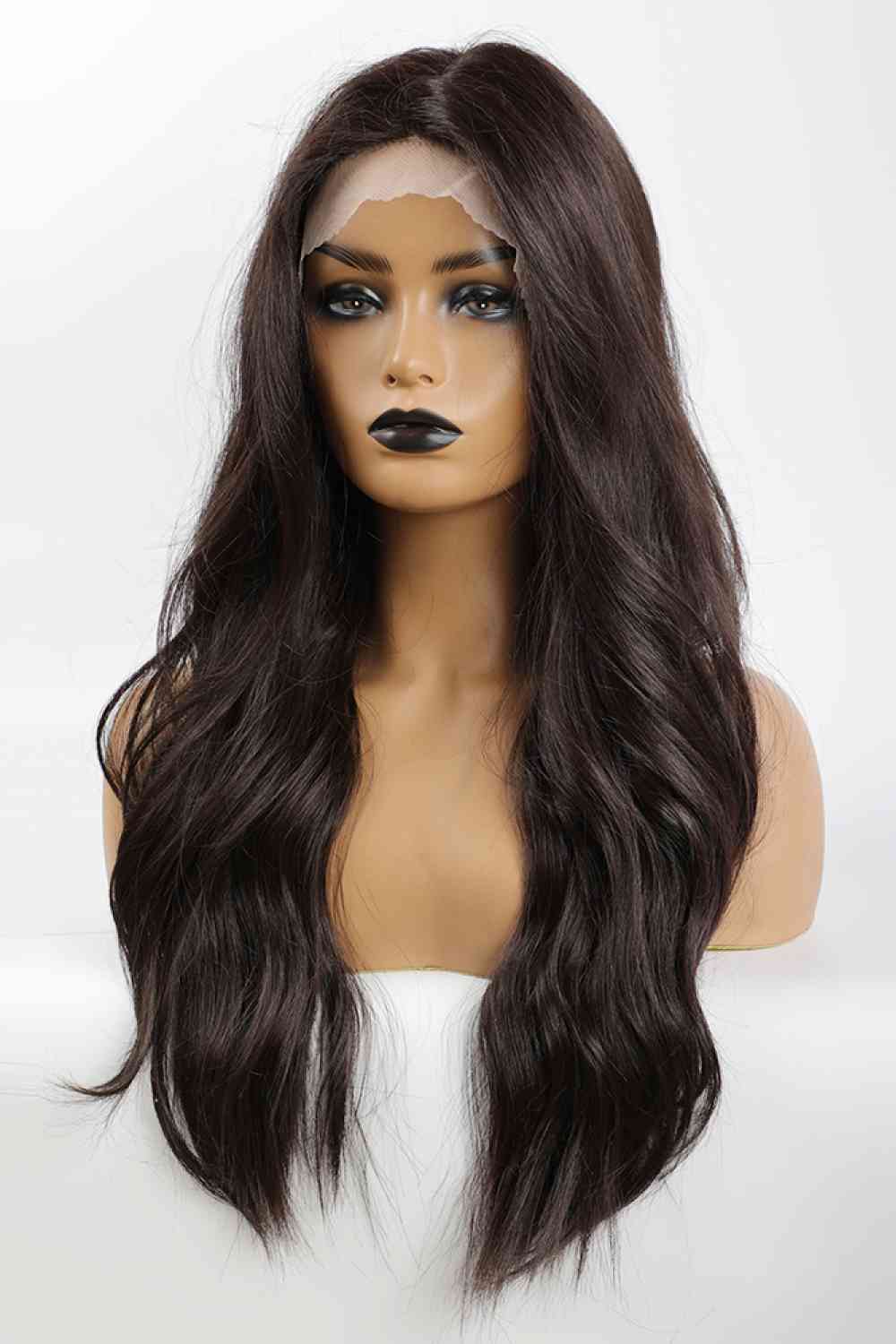 13*2" Lace Front Wigs Synthetic Long Wave in Brown