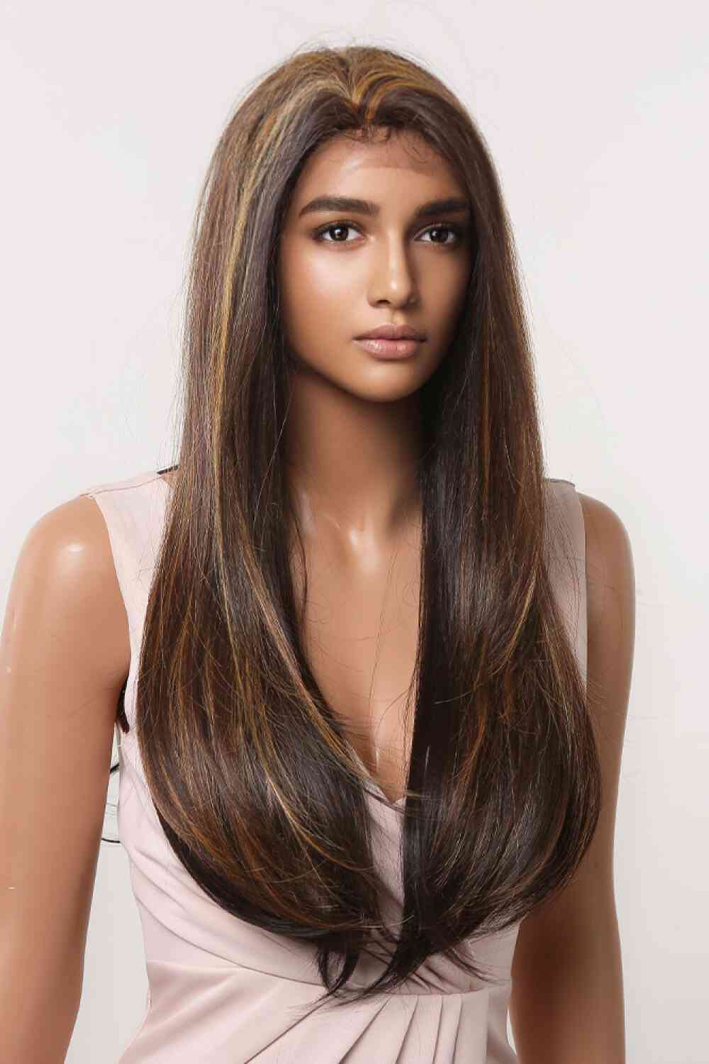 13*2" Lace Front Wigs Synthetic Long Straight 26" 150% Density